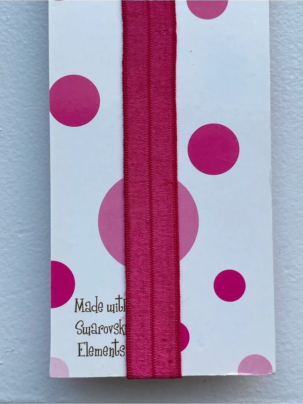 Baby Headband Swarovski Elements Bow Pink New Bari Lynn Soft! NWT Colorful $17